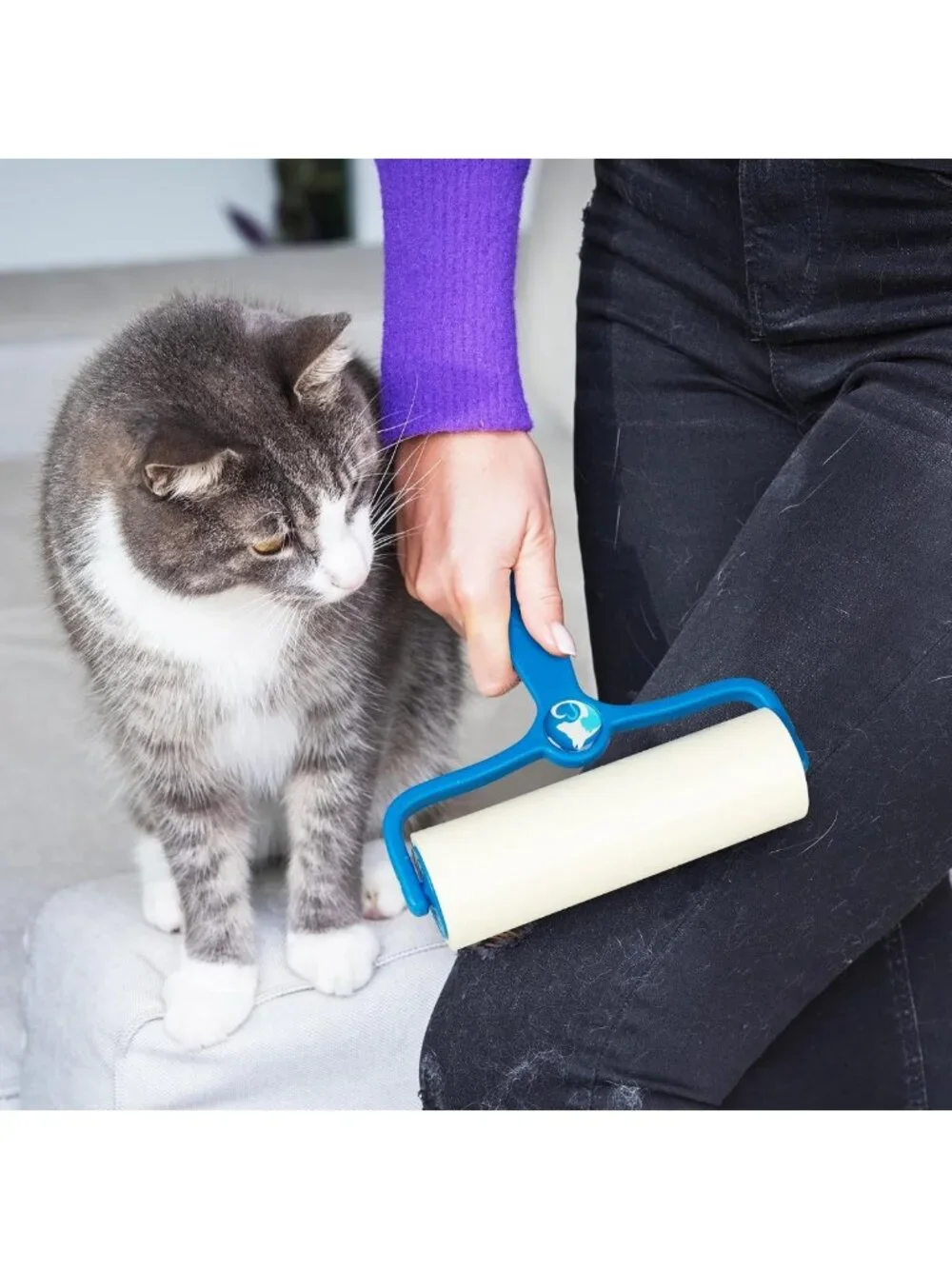 Extra Sticky Lint Roller for Pet Hair Removal - 270 Sheets, 3 Pack, Ideal for